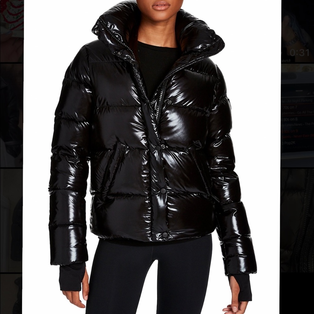 SAM Black Isabel Puffer Jacket Size Small